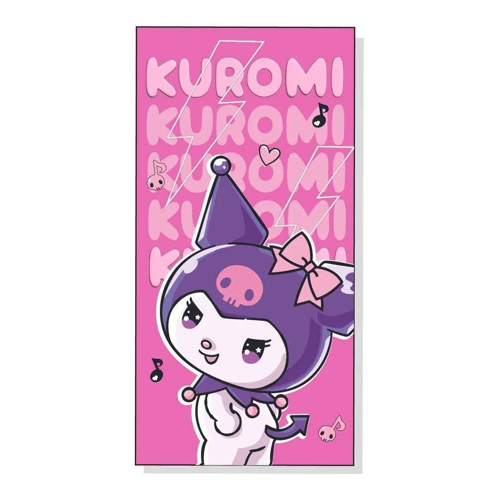 Φωτογραφία προϊόντος: Sanrio Πετσέτα θαλάσσης Hello Kitty Kuromi microfibre beach towel 70*140cm