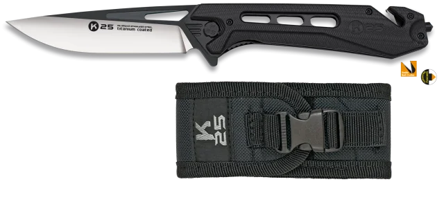 Φωτογραφία προϊόντος: Σουγιάς K25 Black K25 G10 /CNC. Tactical. XL series, 25242