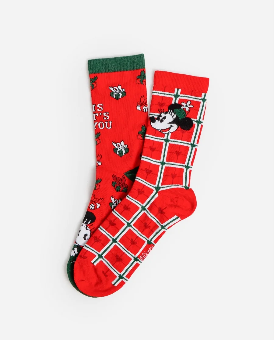 Φωτογραφία προϊόντος: DISNEY Holidays Socks Box Gift for Women, (Συσκευασία 2 ζεύγη / Κουτί ΣΥΣΚ.-ΧΡΩΜΑ