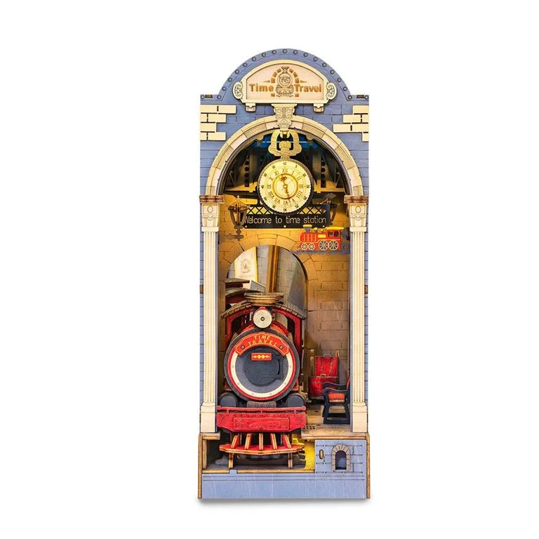 Φωτογραφία προϊόντος: Rolife Time Travel 3D Wooden DIY Miniature House Book Nook TGB04