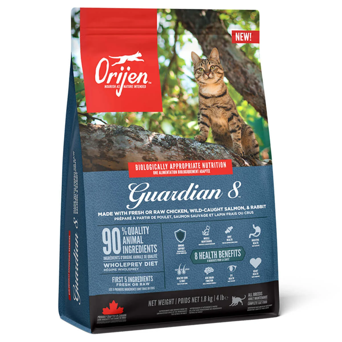 Φωτογραφία προϊόντος: Orijen Cat Guardian 8 Ξηρά Τροφή Γάτας 1.8kg