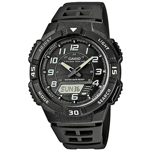 Φωτογραφία προϊόντος: CASIO Tough Solar Black Rubber Strap AQ-S800W-1BV