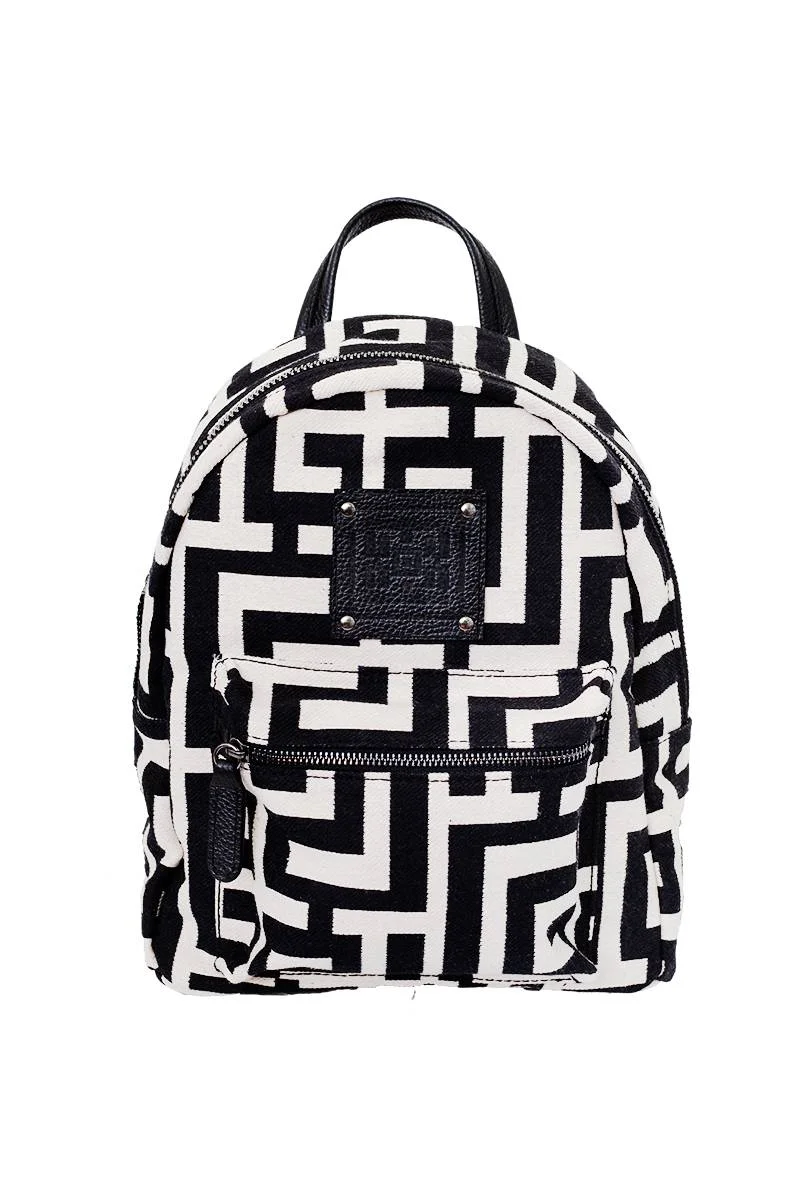 Φωτογραφία προϊόντος: Midneto Theros Beige Black Labyrinth Bag