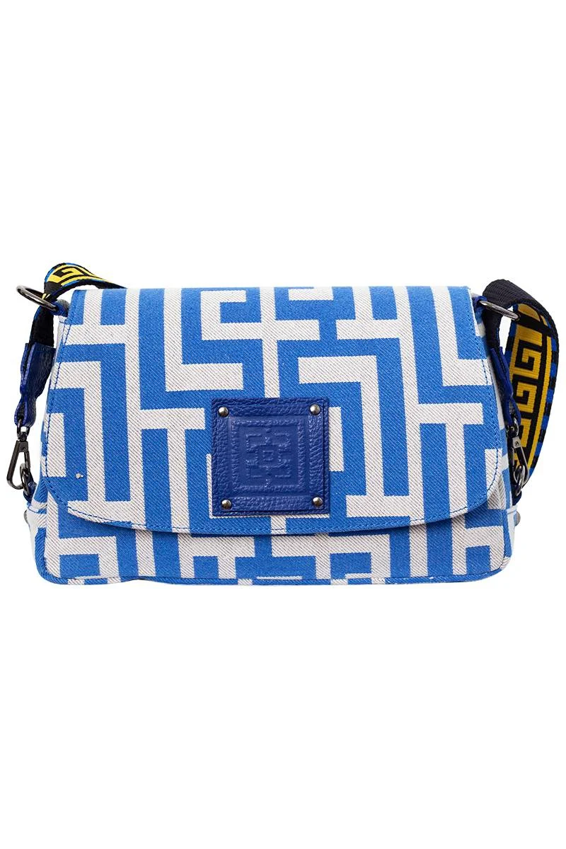 Φωτογραφία προϊόντος: Midneto Phivos I Blue Beige Labyrinth Bag