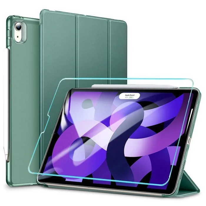 Φωτογραφία προϊόντος: ESR Set Ascend Trifold Case Cactus Green + Tempered Glass iPad Air 4/5