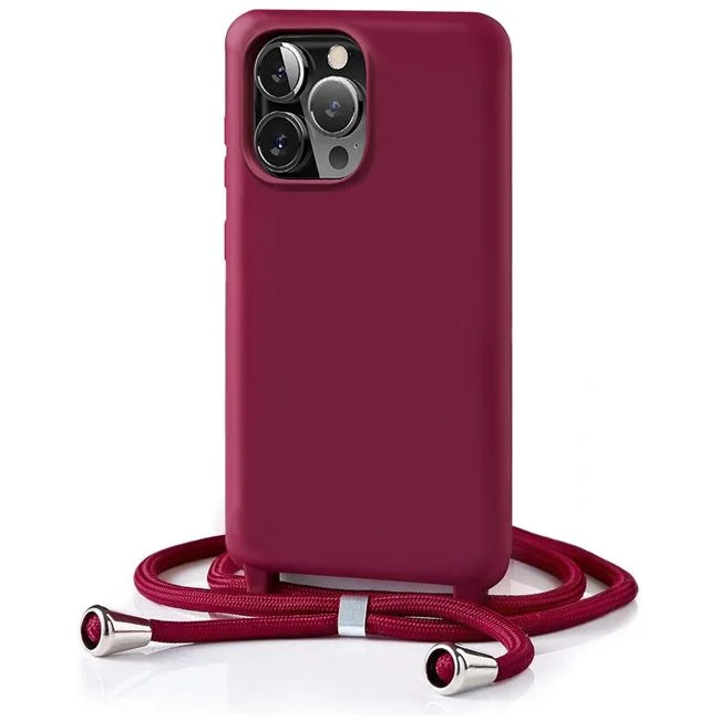 Φωτογραφία προϊόντος: Θήκη Orso Soft TPU Κορδόνι Wine iPhone 11