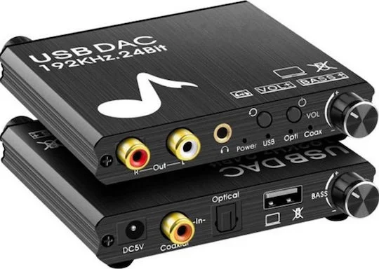 Φωτογραφία προϊόντος: Μετατροπέας Coaxial / Toslink / USB-A female σε RCA female