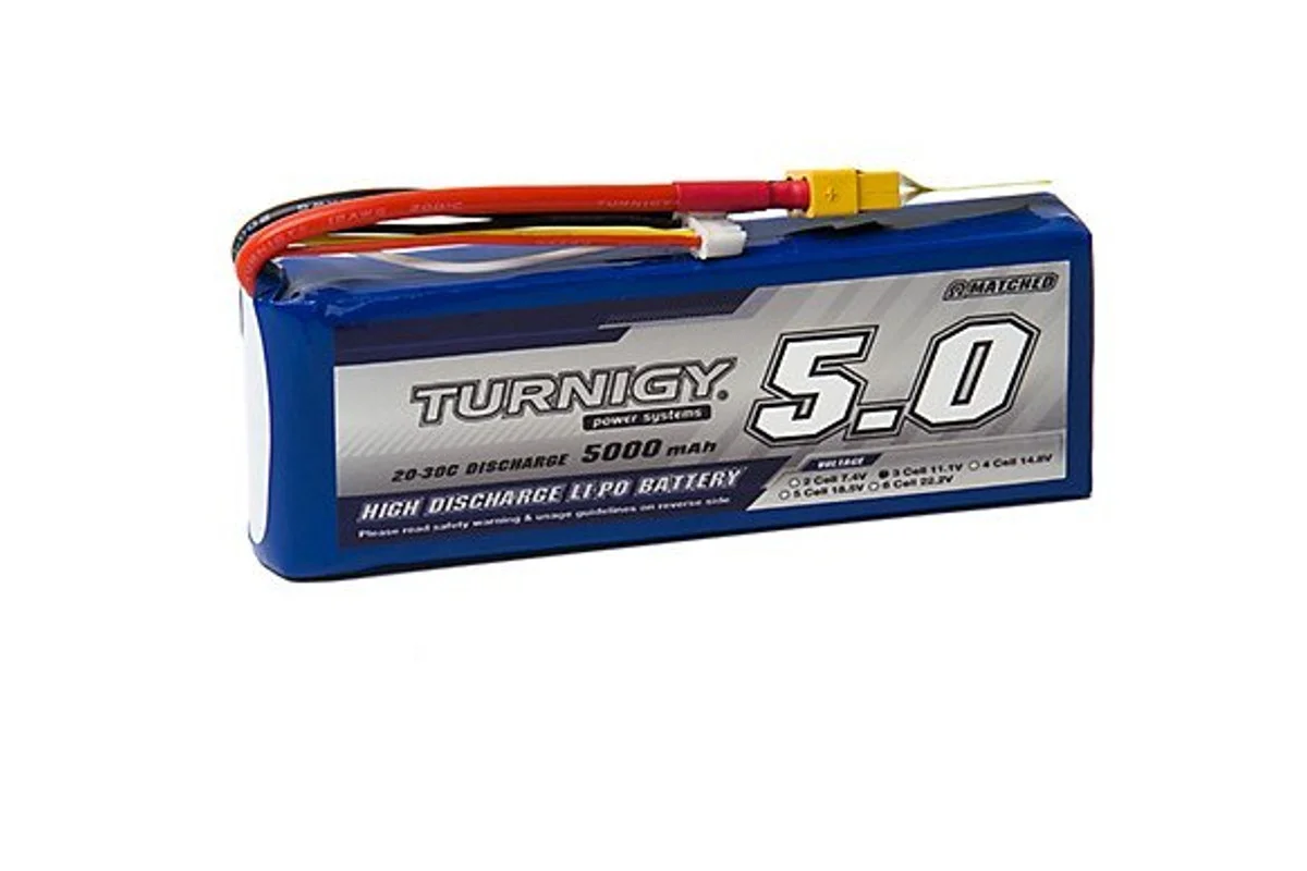 Φωτογραφία προϊόντος: Turnigy 5000mAh 11.1V 3S 20C Lipo Pack w/XT-60