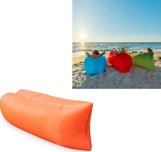 Φωτογραφία προϊόντος: Factory Cloud Lounger 2613-4 Φουσκωτό Lazy Bag Πορτοκαλί 180εκ.