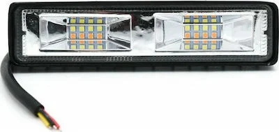 Φωτογραφία προϊόντος: Μπάρα LED Strobe 48W 12v 6000Κ - 3000K Λευκό Πορτοκαλί 14.5cm