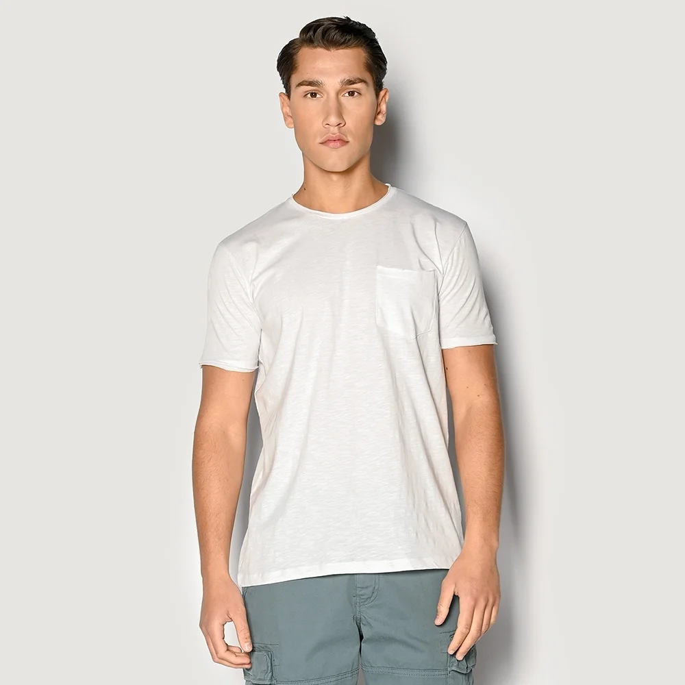 Φωτογραφία προϊόντος: ΑΝΔΡΙΚΟ T-SHIRT ΛΕΥΚΟ ΜΕ ΤΣΕΠΗ CAMARO