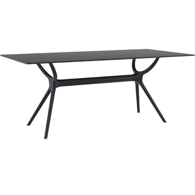 Φωτογραφία προϊόντος: AIR ΤΡΑΠΕΖΙ 180Χ90Χ74εκ. BLACK LAMINATE 12mm