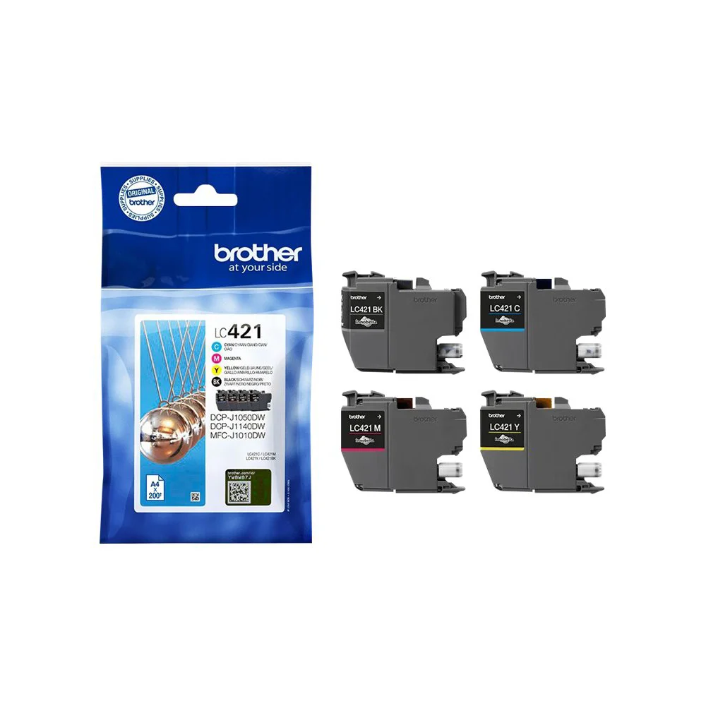 Φωτογραφία προϊόντος: Brother Μελάνι Inkjet LC421VA Multipack(LC421VAL) (BRO-LC-421VAL)