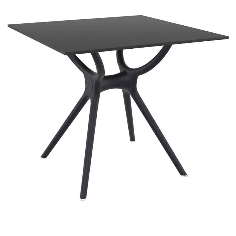 Φωτογραφία προϊόντος: AIR ΤΡΑΠΕΖΙ 80Χ80Χ74εκ. BLACK LAMINATE 12mm