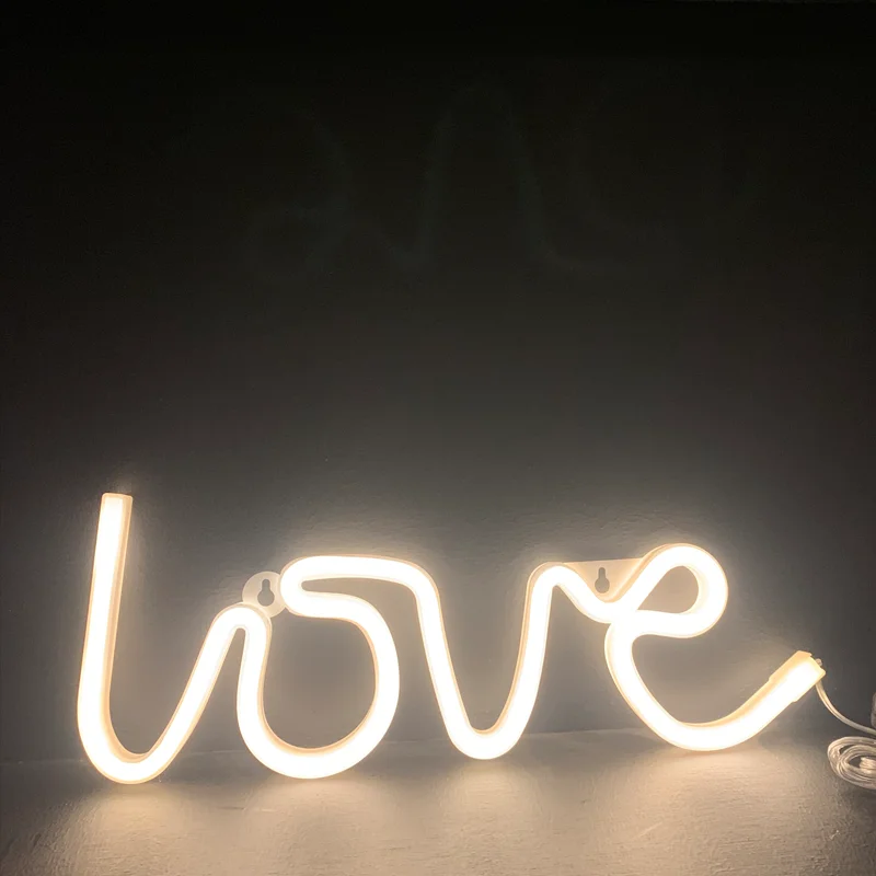 Φωτογραφία προϊόντος: ACALIGHT LOVE, 118 NEON LED ΛΑΜΠΑΚΙΑ ΜΕ ΜΠΑΤΑΡΙΑ (3xAA)/USB, WW, IP20, 35.5x2x13cm / X041181322