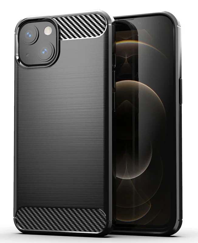 Φωτογραφία προϊόντος: POWERTECH Θήκη Carbon MOB-1659 για iPhone 13 mini, μαύρη