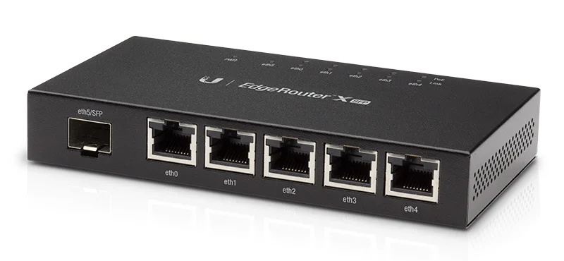 Φωτογραφία προϊόντος: UBIQUITI router EdgeRouter X SFP, 5-Port Gigabit PoE, 1000Mbps, 50W