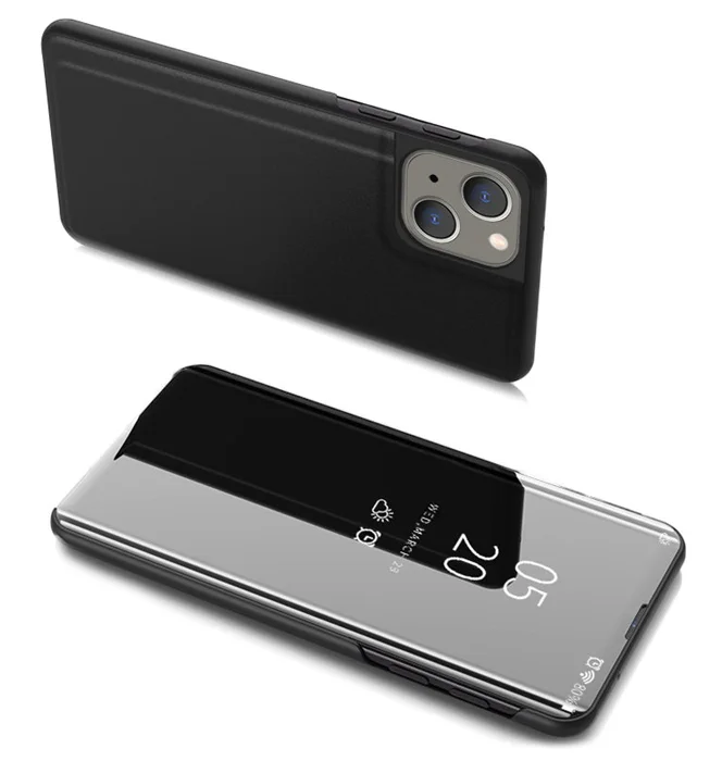 Φωτογραφία προϊόντος: POWERTECH θήκη Clear View MOB-1666 για iPhone 13 mini, μαύρη