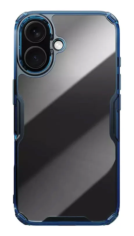 Φωτογραφία προϊόντος: NILLKIN θήκη Nature TPU Pro για iPhone 16 Plus, διάφανη-μπλε
