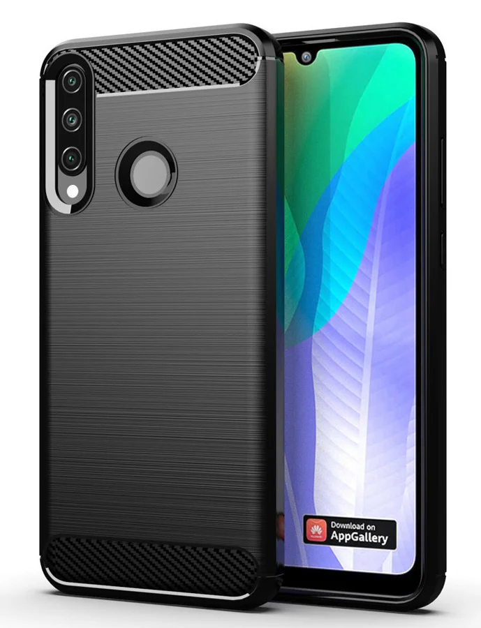 Φωτογραφία προϊόντος: POWERTECH Θήκη Carbon Flex MOB-1524, Huawei Y6p, μαύρη