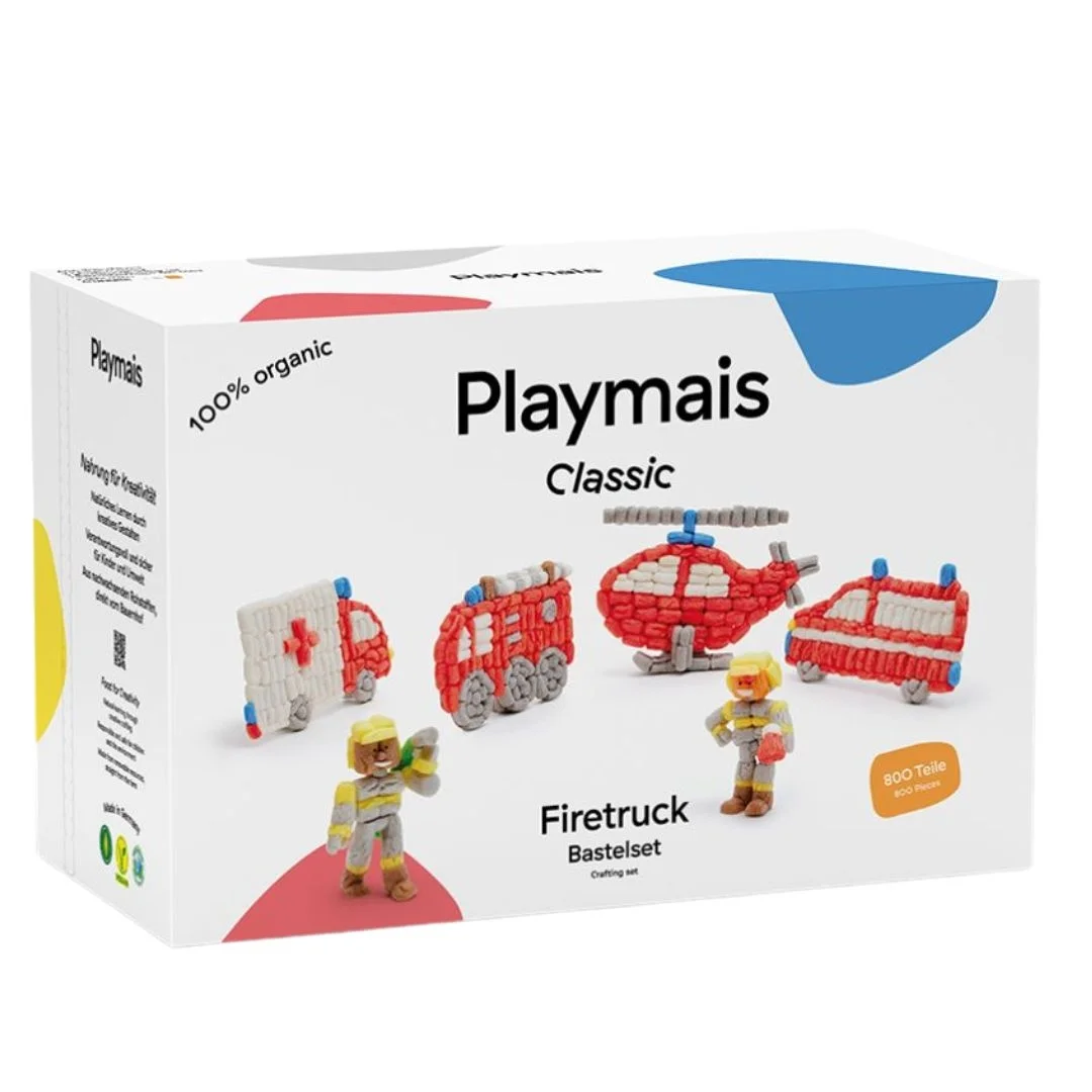 Φωτογραφία προϊόντος: 160960.8 Playmais Κατασκευές με κάρτες και σφουγγαράκια από άμυλο καλαμποκιού Πυροσβεστική