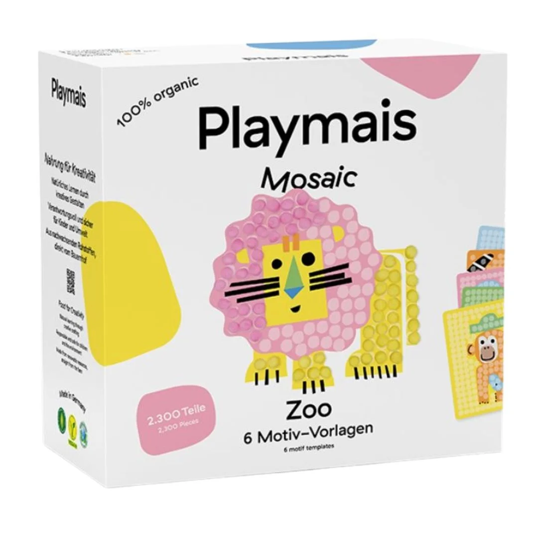 Φωτογραφία προϊόντος: 160965.8 Playmais Κατασκευές με κάρτες και σφουγγαράκια από άμυλο καλαμποκιού Ζωολογικός κήπος