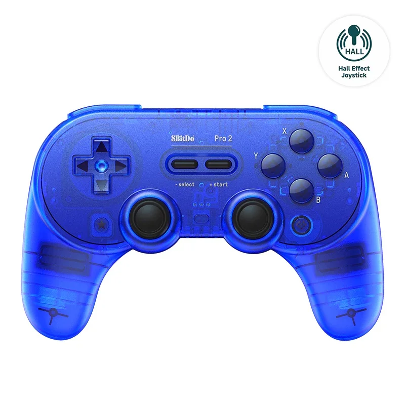 Φωτογραφία προϊόντος: 8BitDo Pro 2 Bluetooth Controller Nintendo Switch/PC/MAC/Android/Raspberry Special Edition Transparent Blue