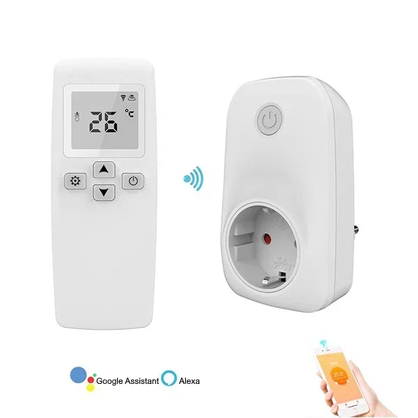Φωτογραφία προϊόντος: Hysen HY703+HY201RF WiFi Ασύρματη Θερμοστατική Πρίζα με Τηλεκοντρόλ Ρύθμισης Θερμοκρασίας