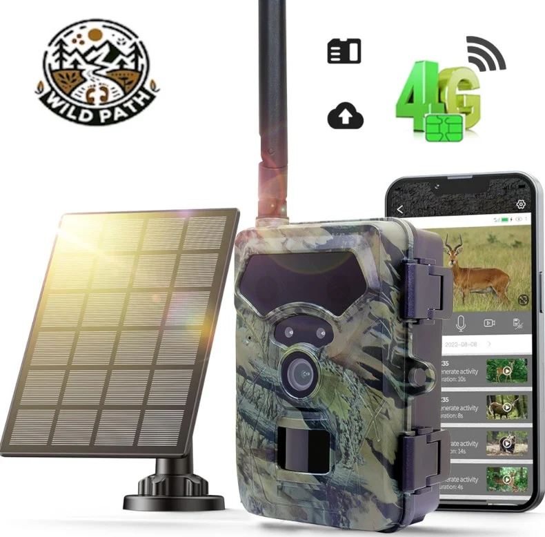 Φωτογραφία προϊόντος: Wild Path RW28 4G Solar Κάμερα Παρακολούθησης με Live Video & Μπαταρία Λιθίου (32MP/2.7K/IP66)