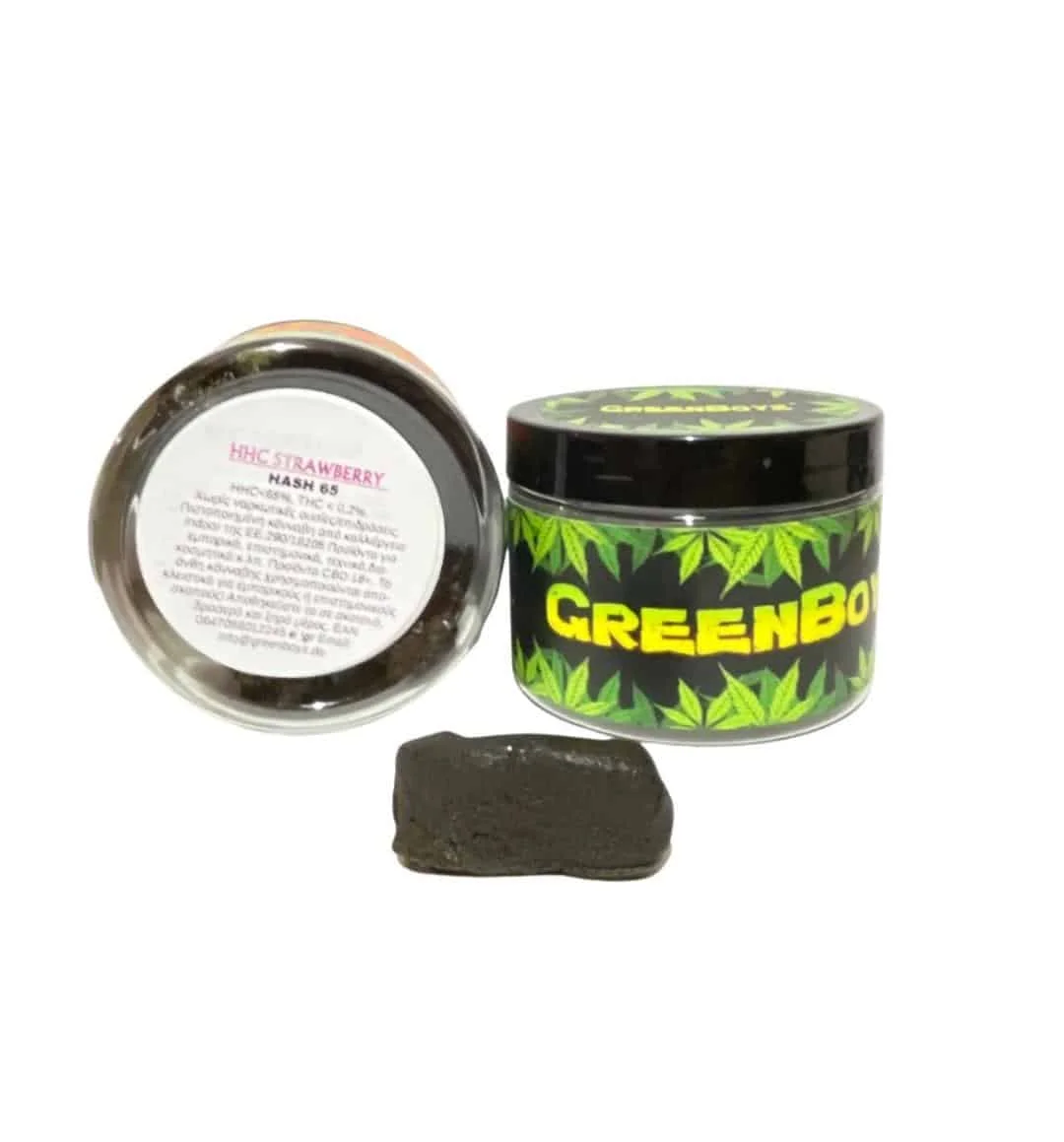 Φωτογραφία προϊόντος: Greenboyz Hemp Farm – Strawberry HHC 65% Hash 2gr