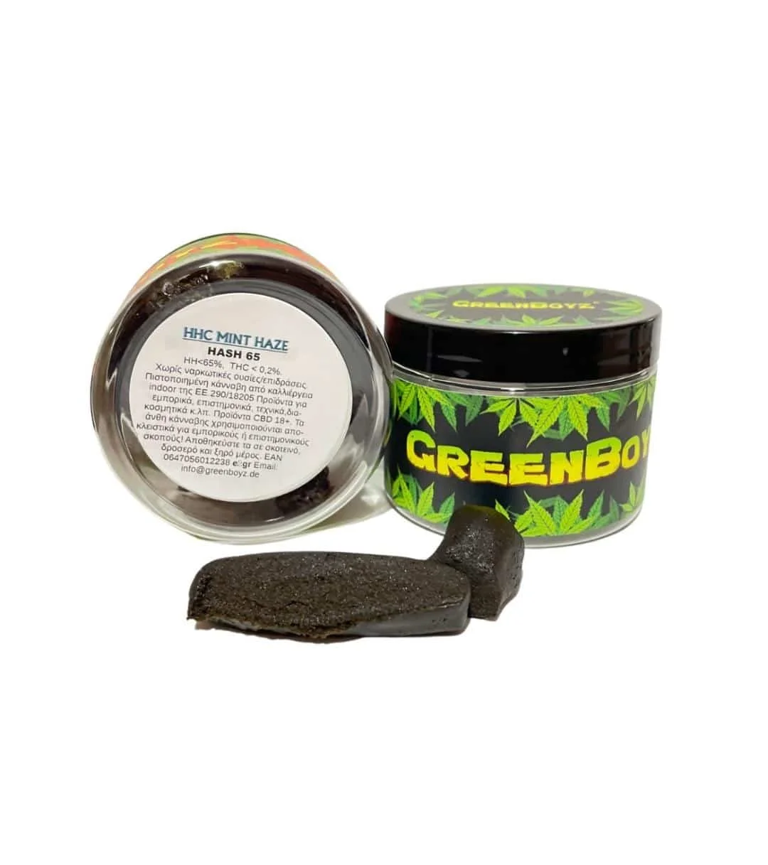 Φωτογραφία προϊόντος: Greenboyz Hemp Farm – Mint Haze HHC 65% Hash 2gr