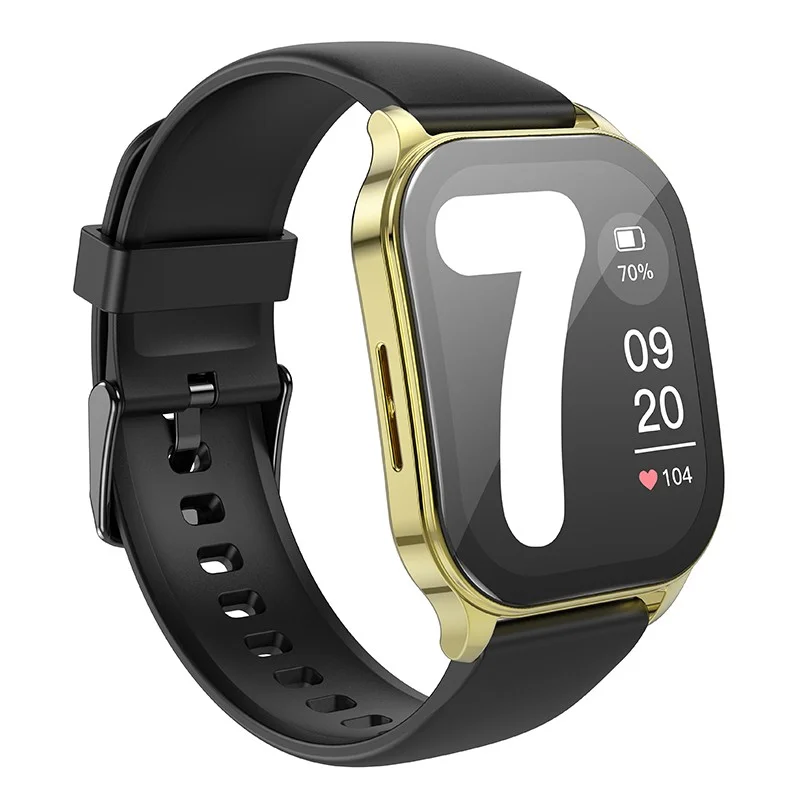 Φωτογραφία προϊόντος: Smartwatch Hoco Y19 IP68 AMOLED Οθόνη 1.96" 300mAh V5.2 με Δυνατότητα Κλήσεων Χρυσαφί
