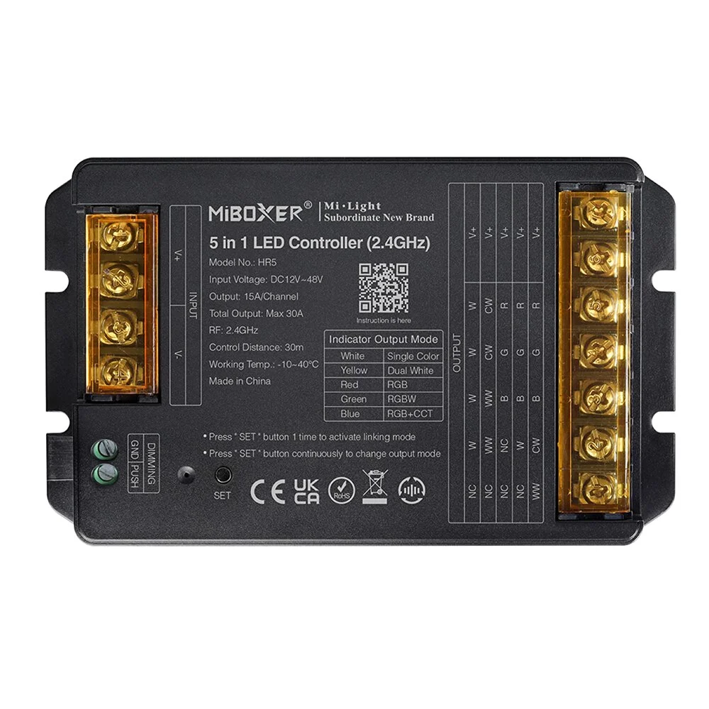 Φωτογραφία προϊόντος: ACALIGHT LED CONTROLLER 2,4GHz 5 IN 1,TOTAL OUTPUT MAX 30A / A-HR5