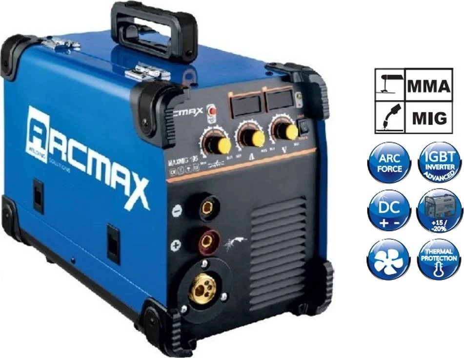 Φωτογραφία προϊόντος: Ηλεκτροσυγκόλληση INVERTER ηλεκτροδίου 190Α - 220V ARCMAX MAX MIG195
