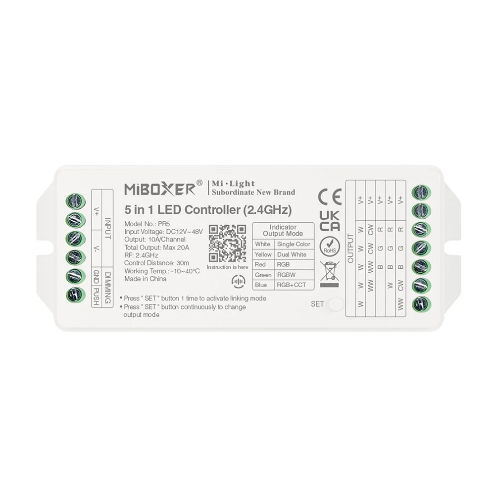 Φωτογραφία προϊόντος: ACALIGHT LED CONTROLLER 2,4GHz 5 IN 1,TOTAL OUTPUT MAX 20A / A-PR5