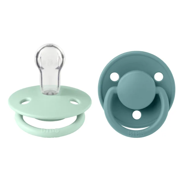 Φωτογραφία προϊόντος: BIBS ΠΙΠΙΛΕΣ DE LUX 2 PACK SILICONE ONESIZE NORDIC MINT / ISLAND SEA
