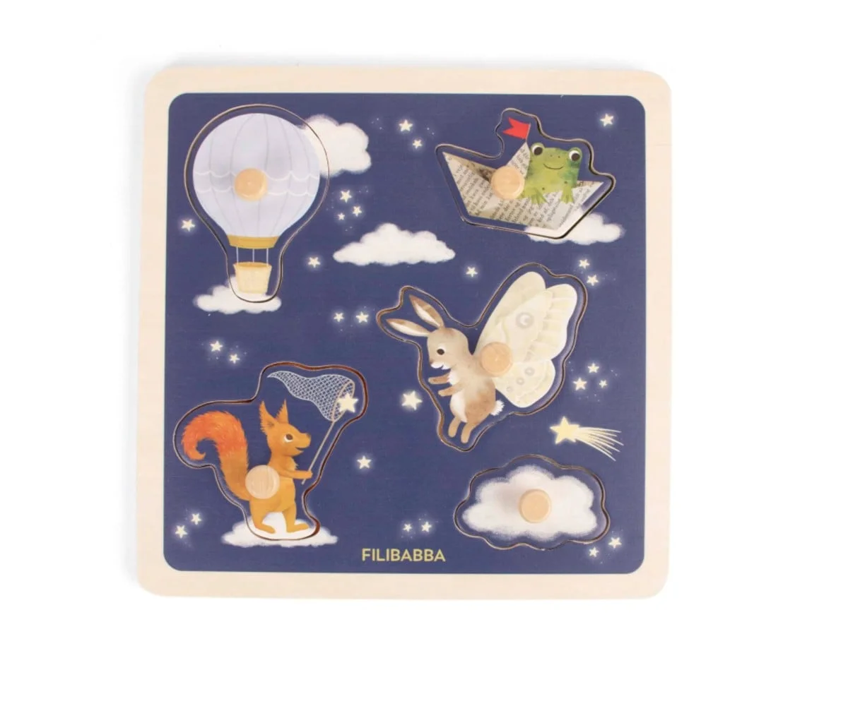 Φωτογραφία προϊόντος: Filibabba Wooden Sensory Puzzle – Little Adventurers