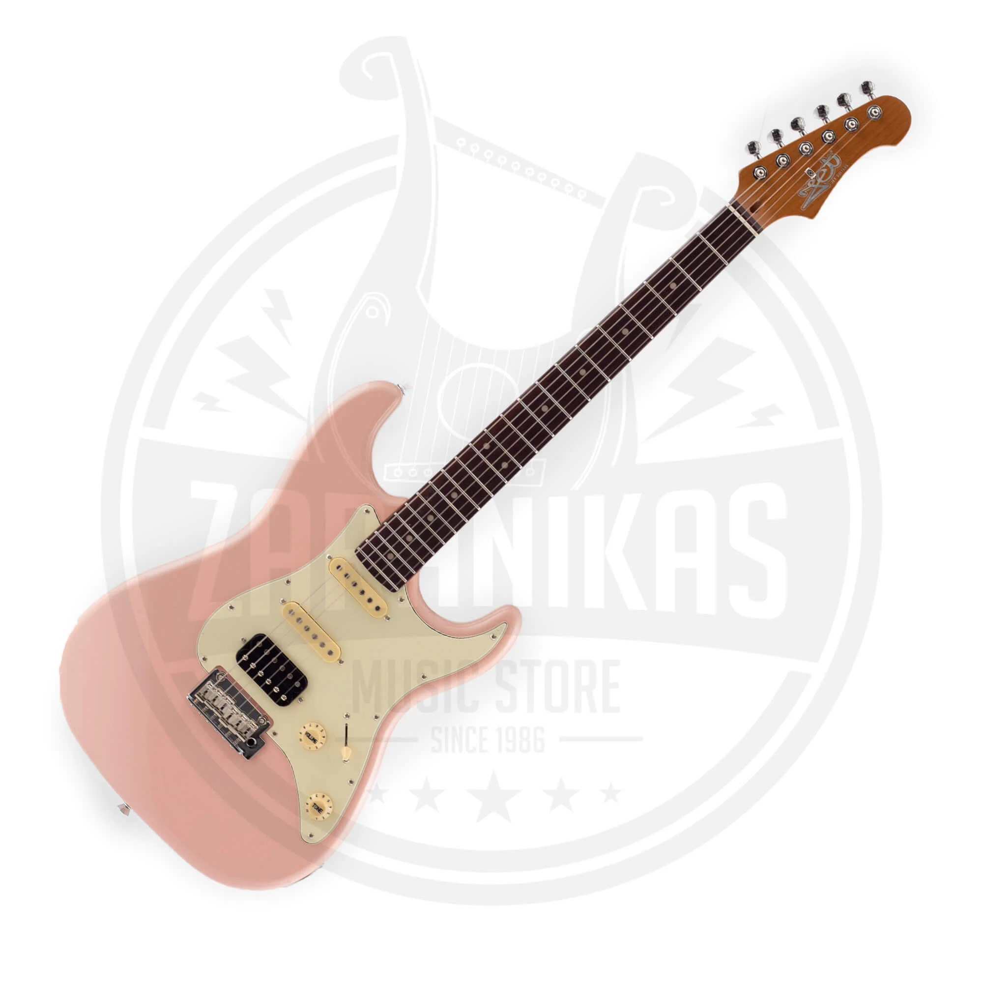 Φωτογραφία προϊόντος: JET Guitars JET JS-400 PK R Stratocaster HSS Ηλεκτρική Κιθάρα Pink