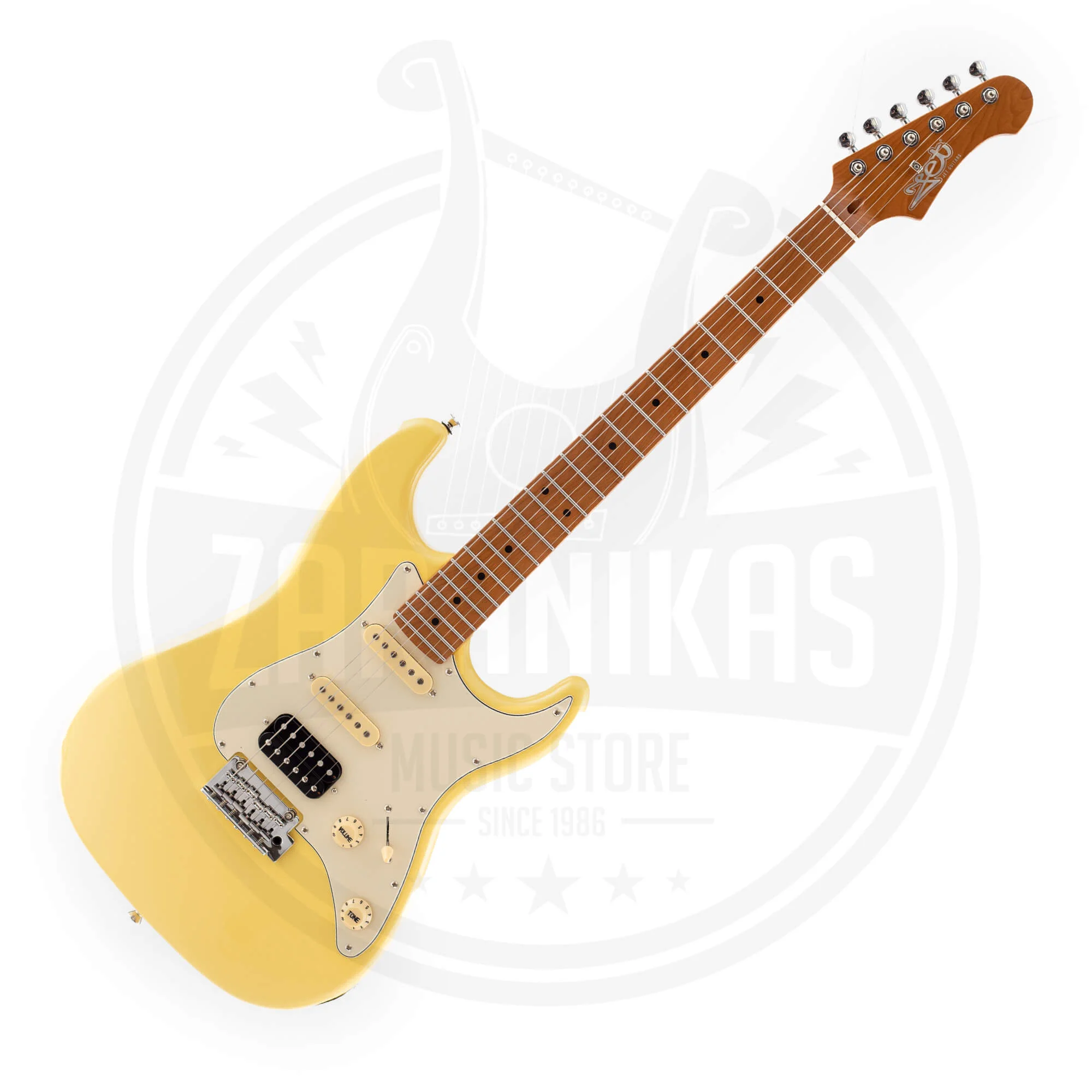Φωτογραφία προϊόντος: JET Guitars JET JS-400 VYW Stratocaster HSS Ηλεκτρική Κιθάρα Vintage Yellow