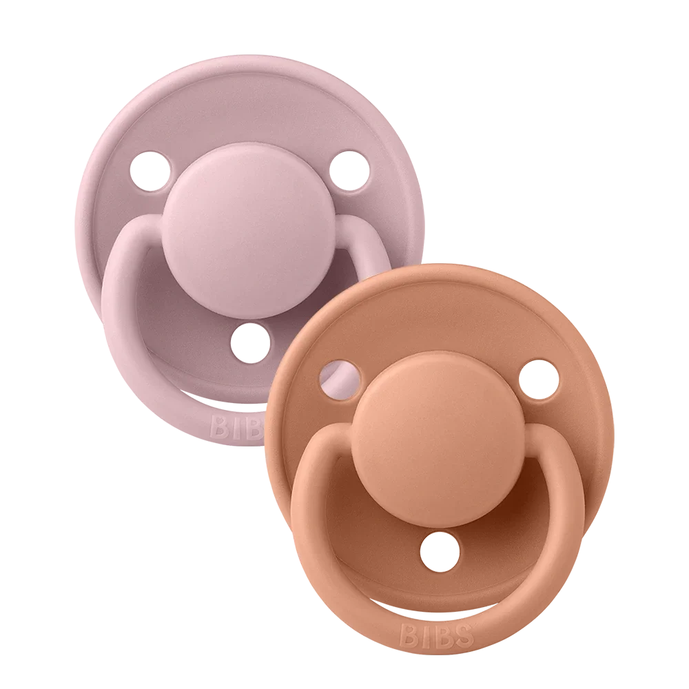 Φωτογραφία προϊόντος: Πιπίλες Bibs De Lux 2 Pack Pink Plum/Peach 0-6 μηνών