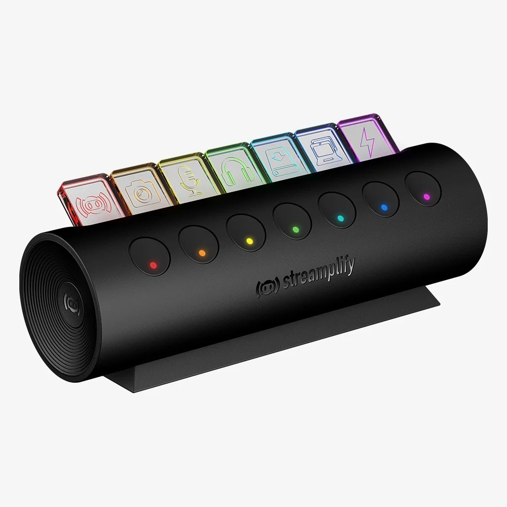 Φωτογραφία προϊόντος: Streamplify HUB CTRL 7, 7x USB 3.0 Type A, RGB, 12V, EU Power Cable - black