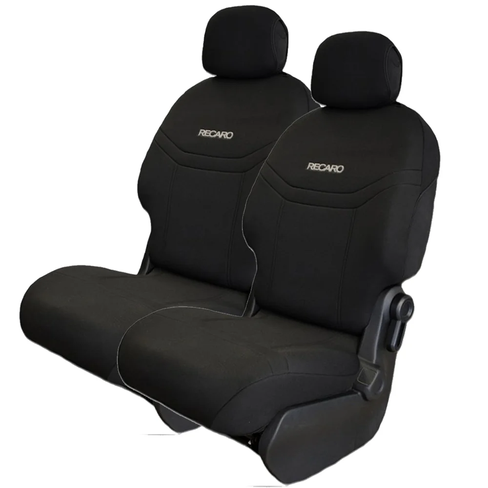 Φωτογραφία προϊόντος: Recaro καλύμματα αυτοκινήτου βαμβακερά πρεσαριστά μπροστινά μαύρα 2τμχ