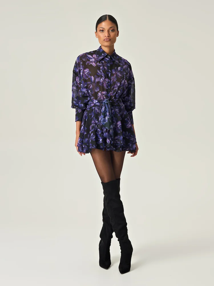 Φωτογραφία προϊόντος: Midnight bloom mini skirt EVELEYA