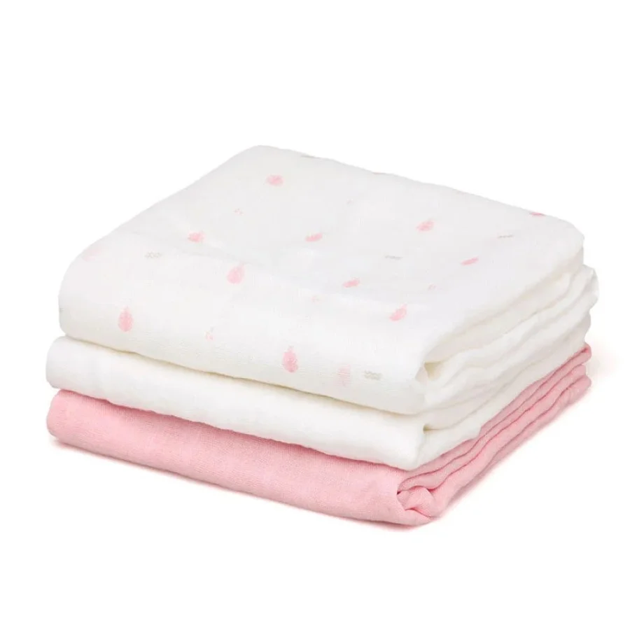 Φωτογραφία προϊόντος: Kiokids Μουσελίνα Bamboo Petit Pink 70x70εκ. Σετ 3τμχ.