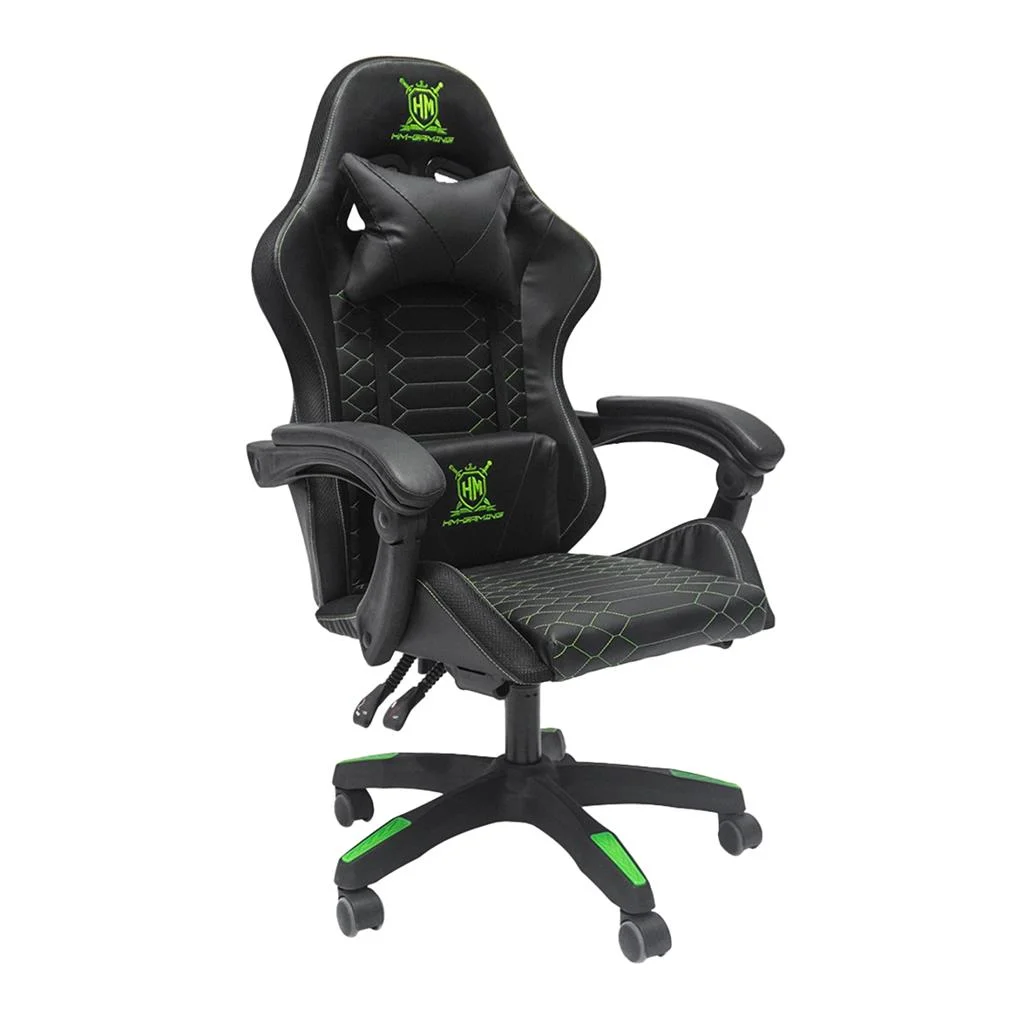 Φωτογραφία προϊόντος: B2BMarkt ΠΟΛΥΘΡΟΝΑ GAMING LOOT HM1204 ΜΑΥΡΟ-ΠΡΑΣΙΝΟ PVC & NYLON 51x49x125Υεκ.