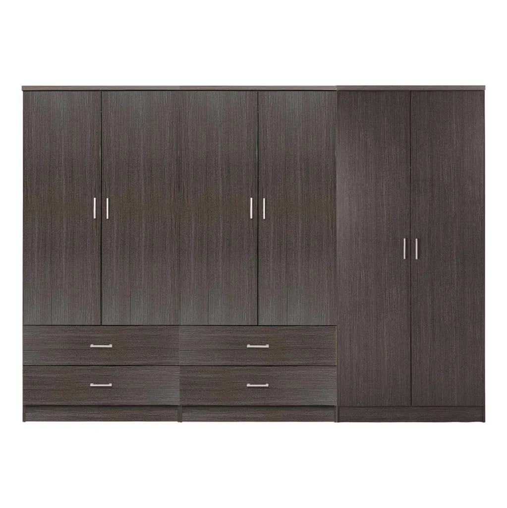 Φωτογραφία προϊόντος: B2BMarkt ΝΤΟΥΛΑΠΑ REINA HM21062.01 6ΦΥΛΛΗ ME 4 ΣΥΡΤΑΡΙΑ-ΜΕΛΑΜΙΝΗ ΣΕ ZEBRANO 240x43x181Υεκ.