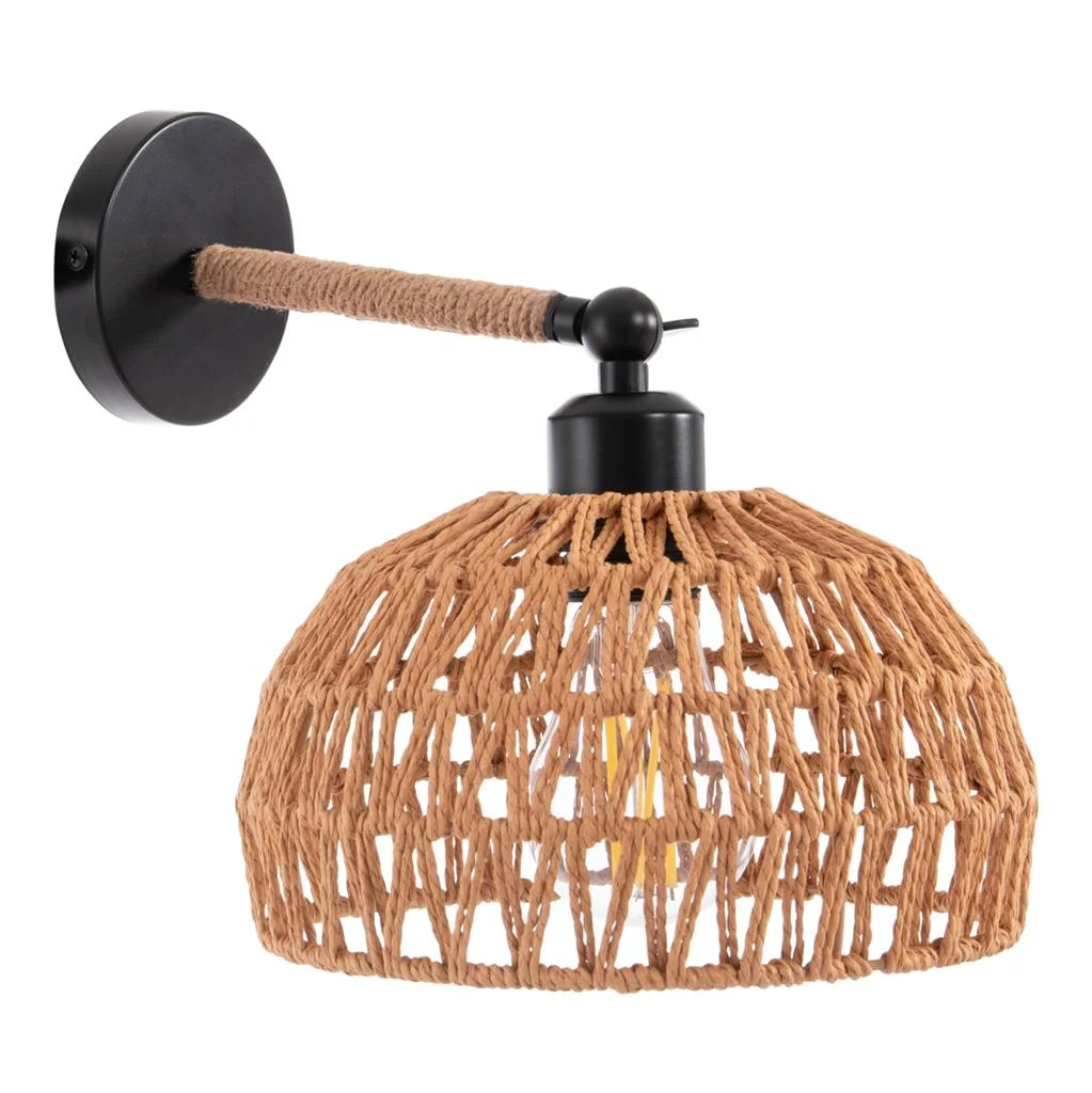 Φωτογραφία προϊόντος: B2BMarkt ΑΠΛΙΚΑ ΤΟΙΧΟΥ GLIDE HM4475 ΜΕΤΑΛΛΙΚΗ ΒΑΣΗ-ΣΧΟΙΝΙ- [Ε27] 22x22x35-21Υεκ.