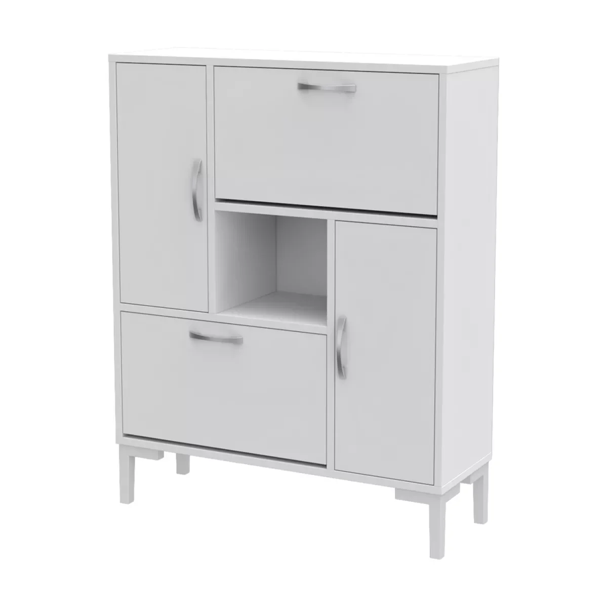 Φωτογραφία προϊόντος: B2BMarkt ΠΑΠΟΥΤΣΟΘΗΚΗ MEDY HM18187.03 ΜΕΛΑΜΙΝΗ ΣΕ ΛΕΥΚΟ-ΛΕΥΚΑ ΠΟΔΙΑ 86,5x30x109Υεκ
