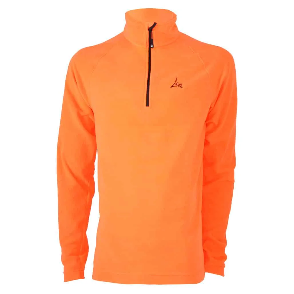 Φωτογραφία προϊόντος: Μπλούζα Fleece (1/2 zip)- API ανδρική, Apu Μαύρο