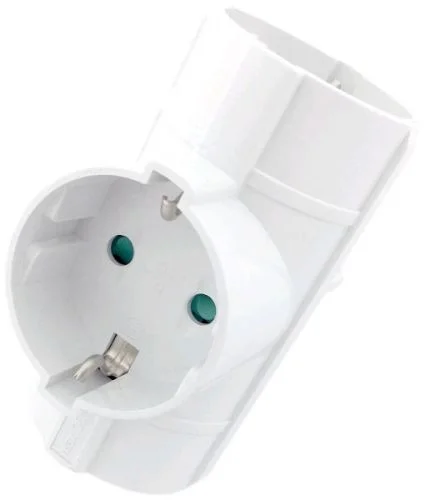 Φωτογραφία προϊόντος: Adaptor Σούκο σταυρός 1X3 Entac Λευκό 15.005.0012